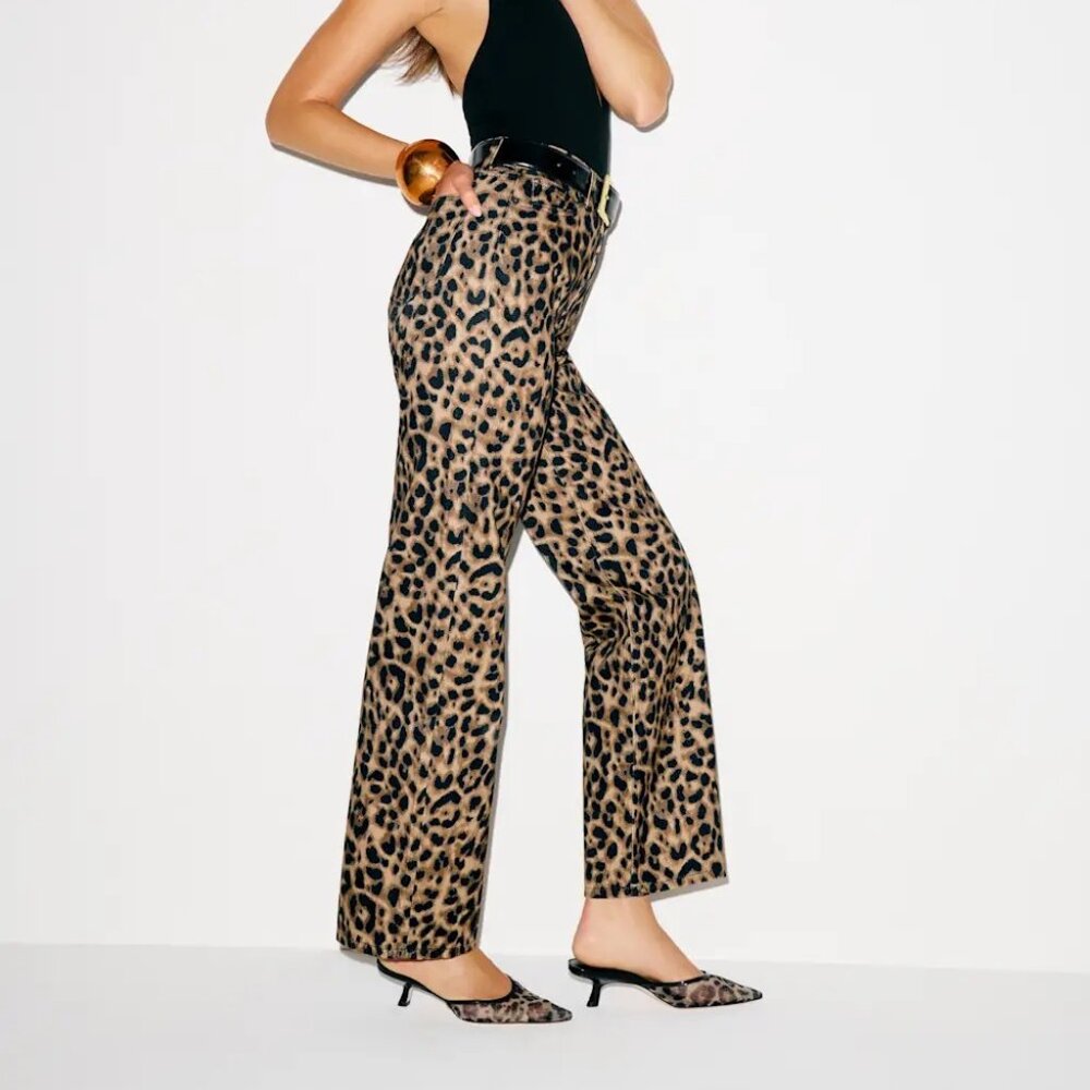 Reformation Cary High Rise Slouchy Straight Leg Jeans Brown - Size 29